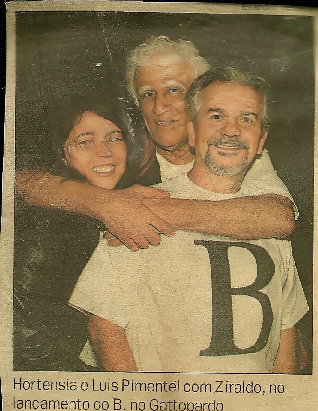 Ziraldo Alves Pinto, Hortência e Luis Pimentel